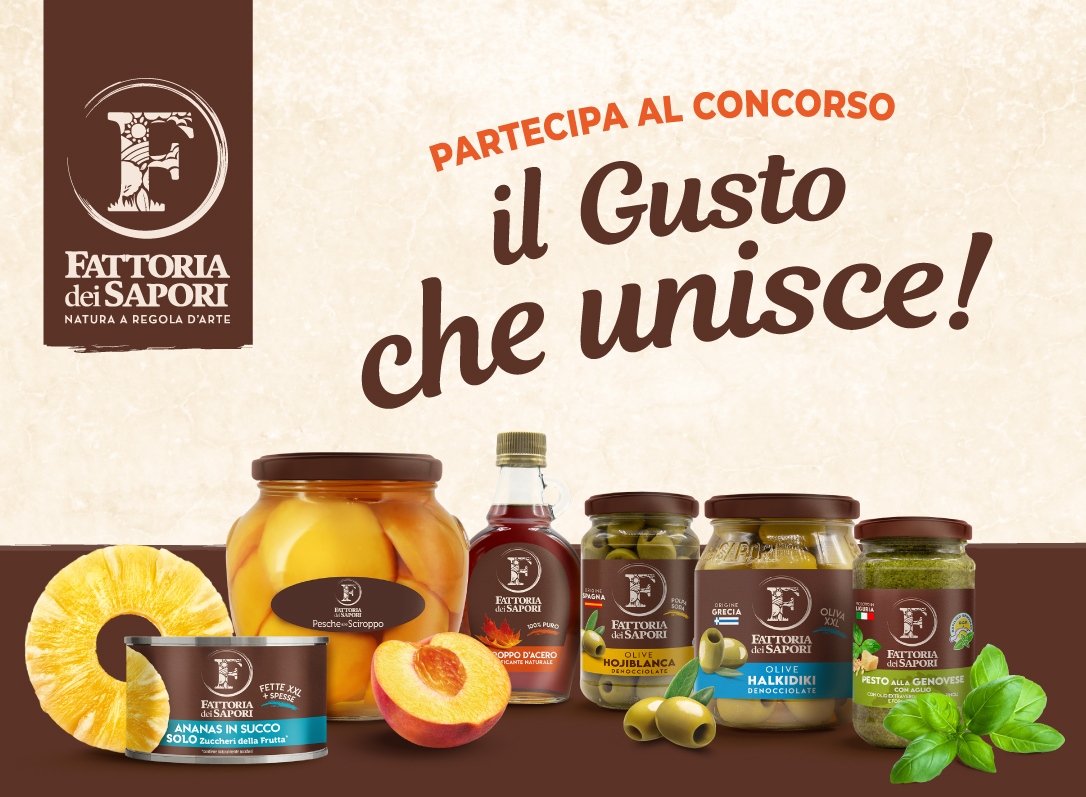 header Partecipa al concorso Il Gusto che unisce versione mobile